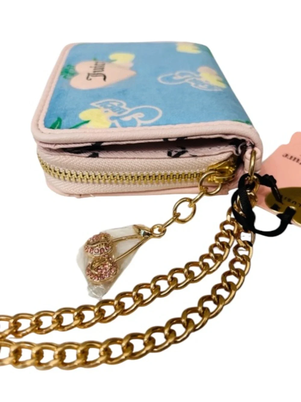 🆕🍒 Juicy Couture Blue Cherry Gelato Retro Wallet NWT🍦